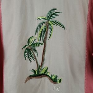 Tiki | Men's Short Sleeve Silk Shirt  Sz. M